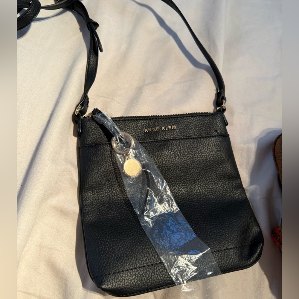Brand New Anne Klein Black Crossbody Bag